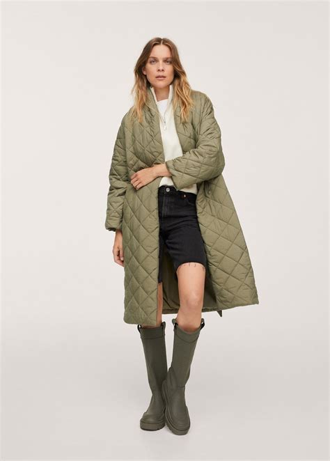 mango oversized quilted coat|oversize wool coat mango.